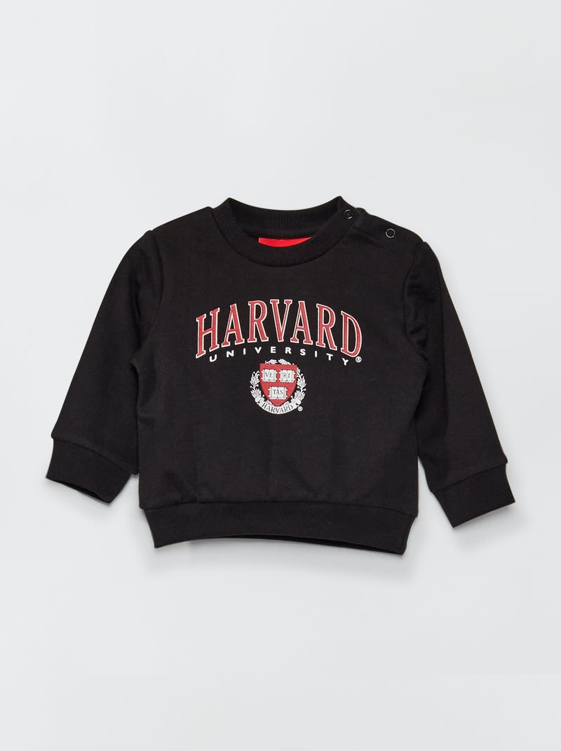 Sweatshirt em moletão 'Harvard University' Azul Marinho - Kiabi