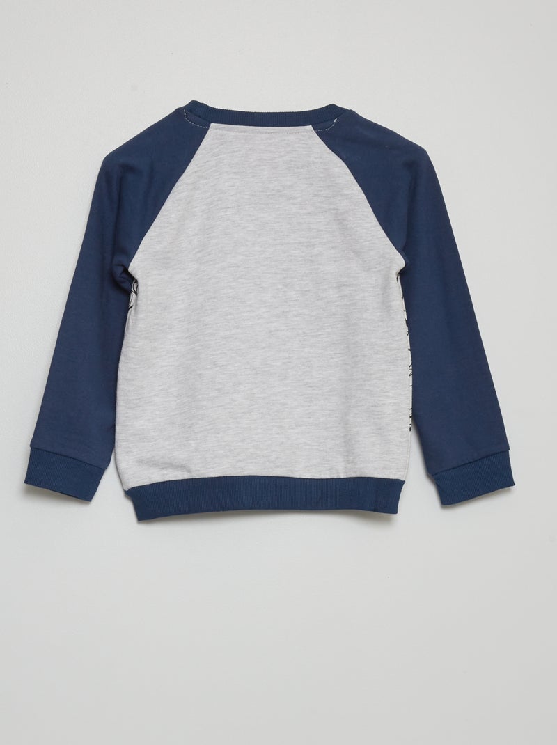 Sweatshirt em moletão 'Homem-Aranha' 'Marvel' Cinza/ Marinho - Kiabi