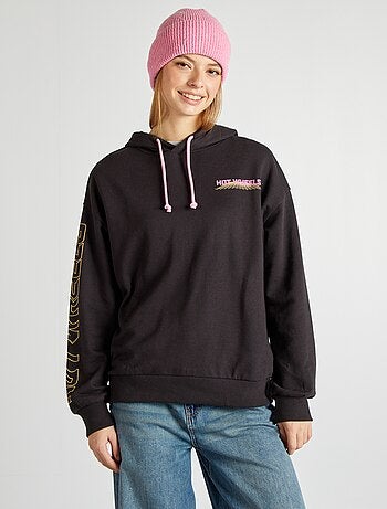 Sweatshirt em moletão 'Hot Wheels' com capuz