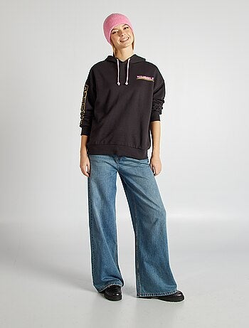 Sweatshirt em moletão 'Hot Wheels' com capuz
