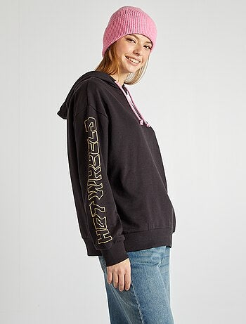 Sweatshirt em moletão 'Hot Wheels' com capuz