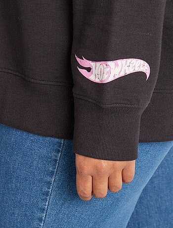 Sweatshirt em moletão 'Hot Wheels'