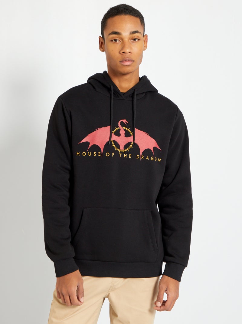 Sweatshirt em moletão 'House of the Dragons' Preto - Kiabi