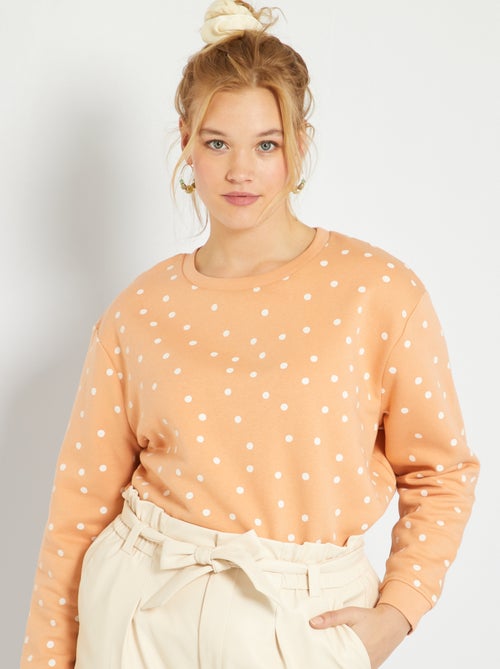 Sweatshirt em moletão - Kiabi