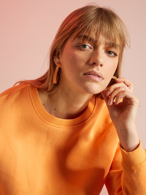 Sweatshirt em moletão - Kiabi