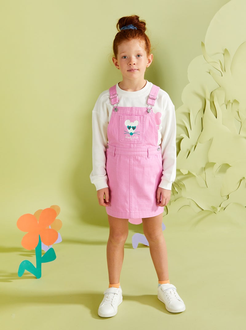 Sweatshirt em moletão leve - Grafik Edition BRANCO - Kiabi