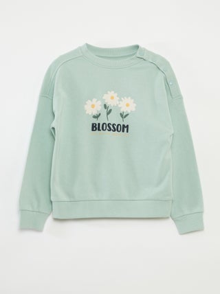 Sweatshirt em moletão leve às riscas - So Easy