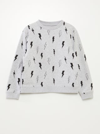 Sweatshirt em moletão leve com motivo