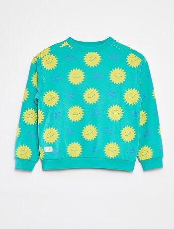 Sweatshirt em moletão leve com motivo