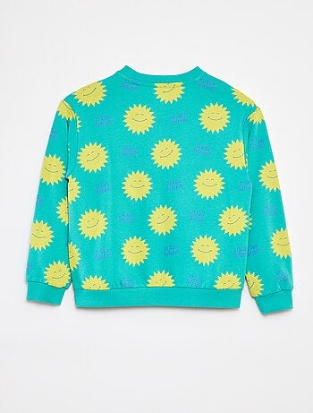 Sweatshirt em moletão leve com motivo
