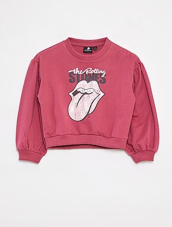Sweatshirt em moletão leve 'The Rolling Stones'