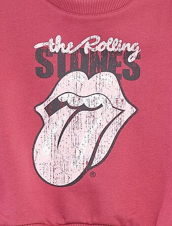 Sweatshirt em moletão leve 'The Rolling Stones'