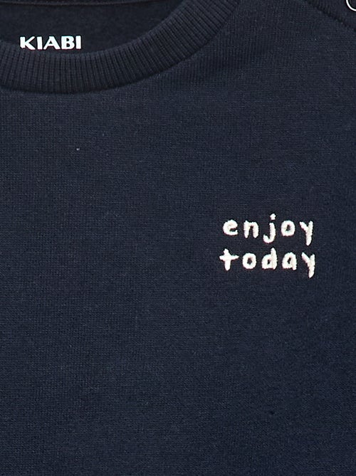 Sweatshirt em moletão lisa - Kiabi