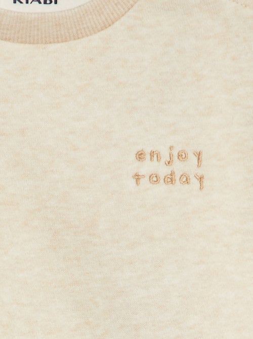 Sweatshirt em moletão lisa - Kiabi