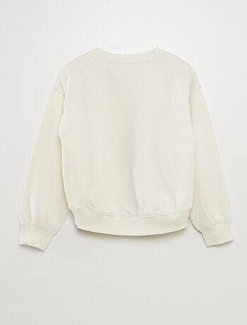 Sweatshirt em moletão lisa