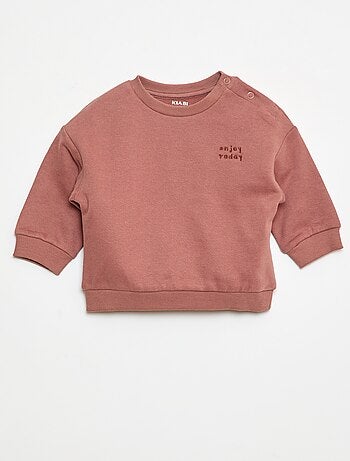 Sweatshirt em moletão lisa