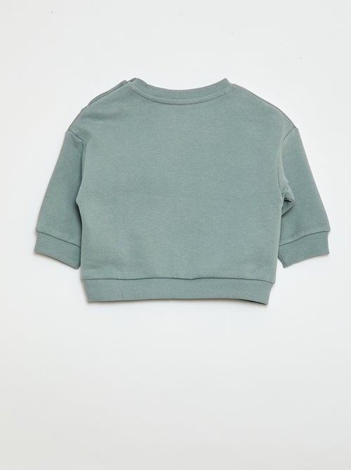 Sweatshirt em moletão lisa - Kiabi