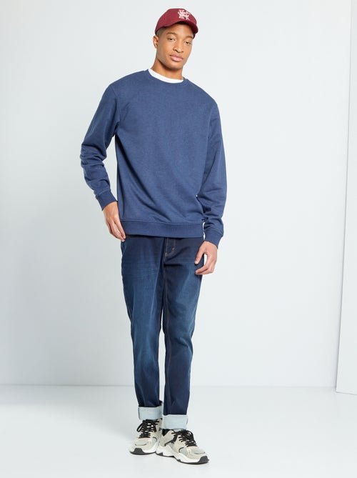 Sweatshirt em moletão liso - Kiabi