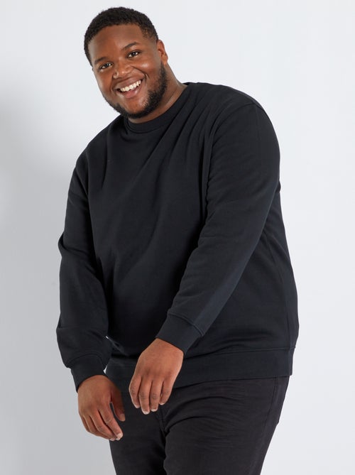 Sweatshirt em moletão liso - Kiabi