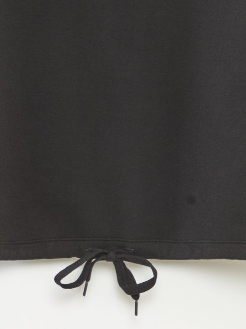 Sweatshirt em moletão liso suave e quente - Kiabi