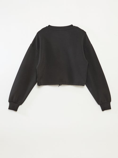 Sweatshirt em moletão liso suave e quente - Kiabi