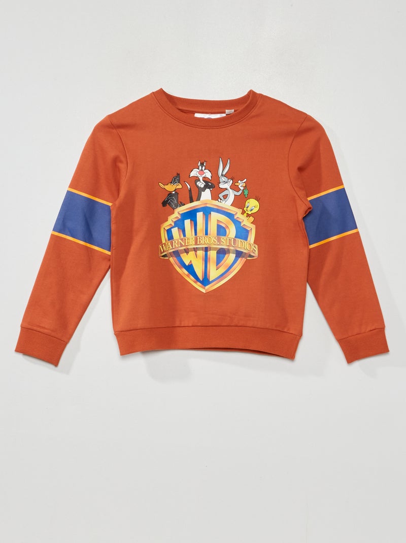 Sweatshirt em moletão 'Looney Tunes' LARANJA - Kiabi