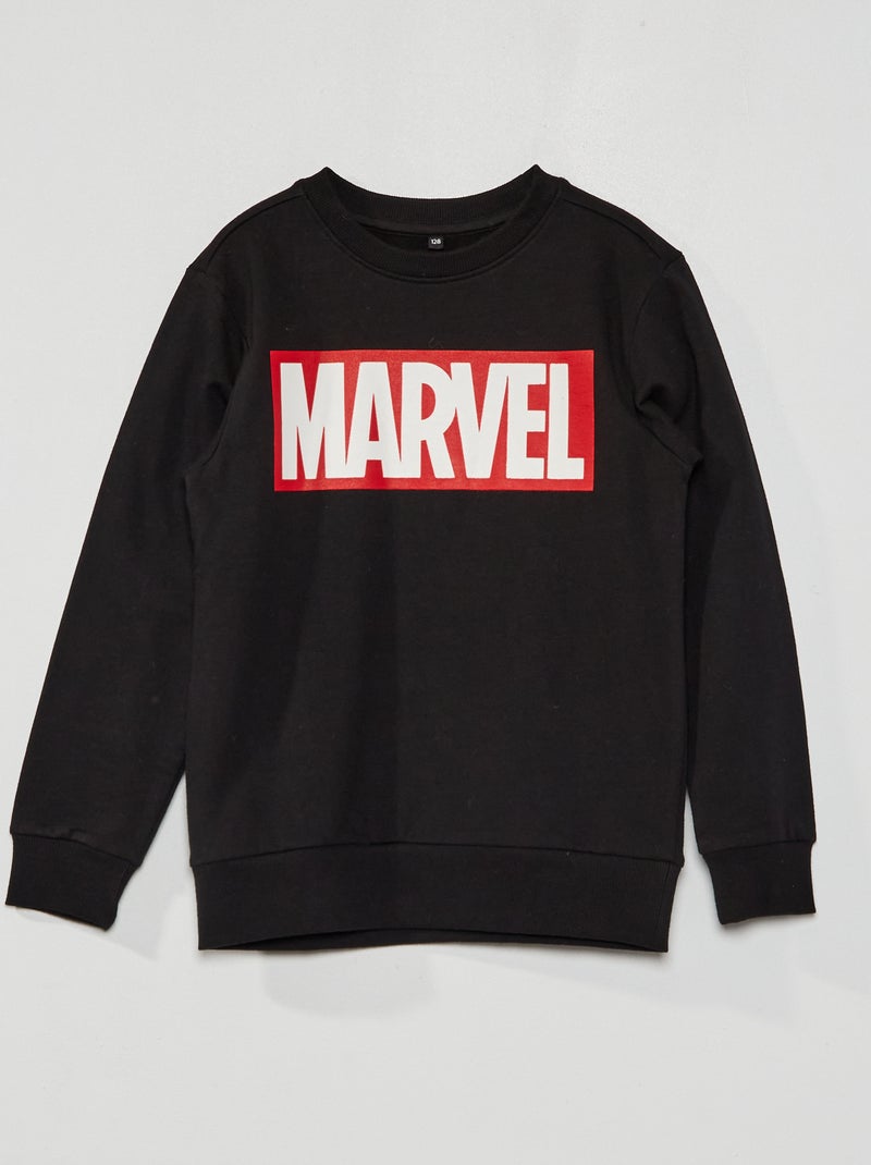 Sweatshirt em moletão 'Marvel' Preto - Kiabi