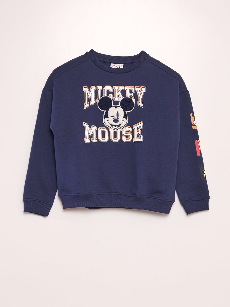 Sweatshirt em moletão 'Mickey' AZUL - Kiabi