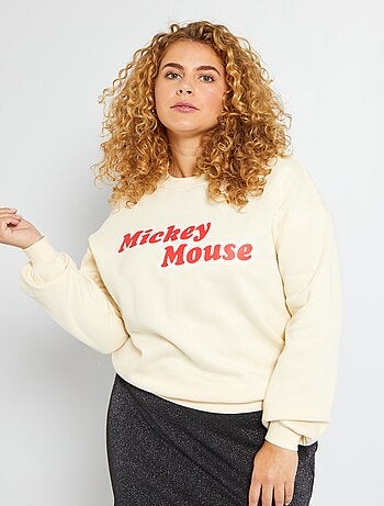 Sweatshirt em moletão 'Mickey' - Kiabi