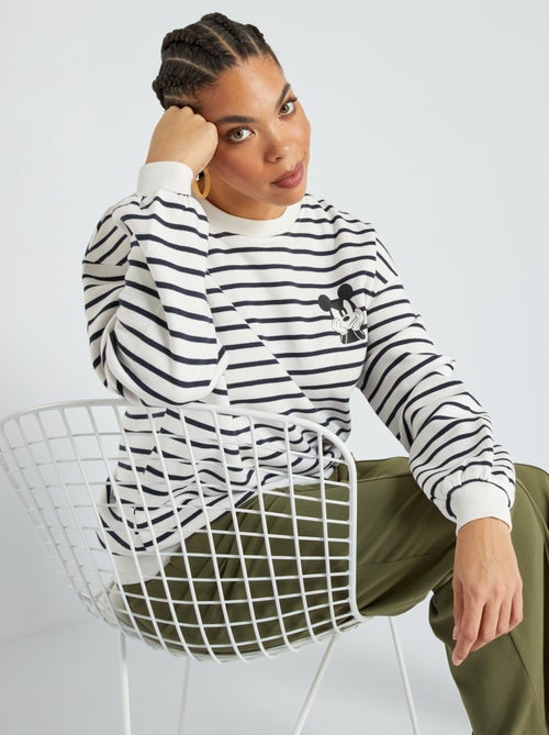 Sweatshirt em moletão 'Mickey' - Kiabi