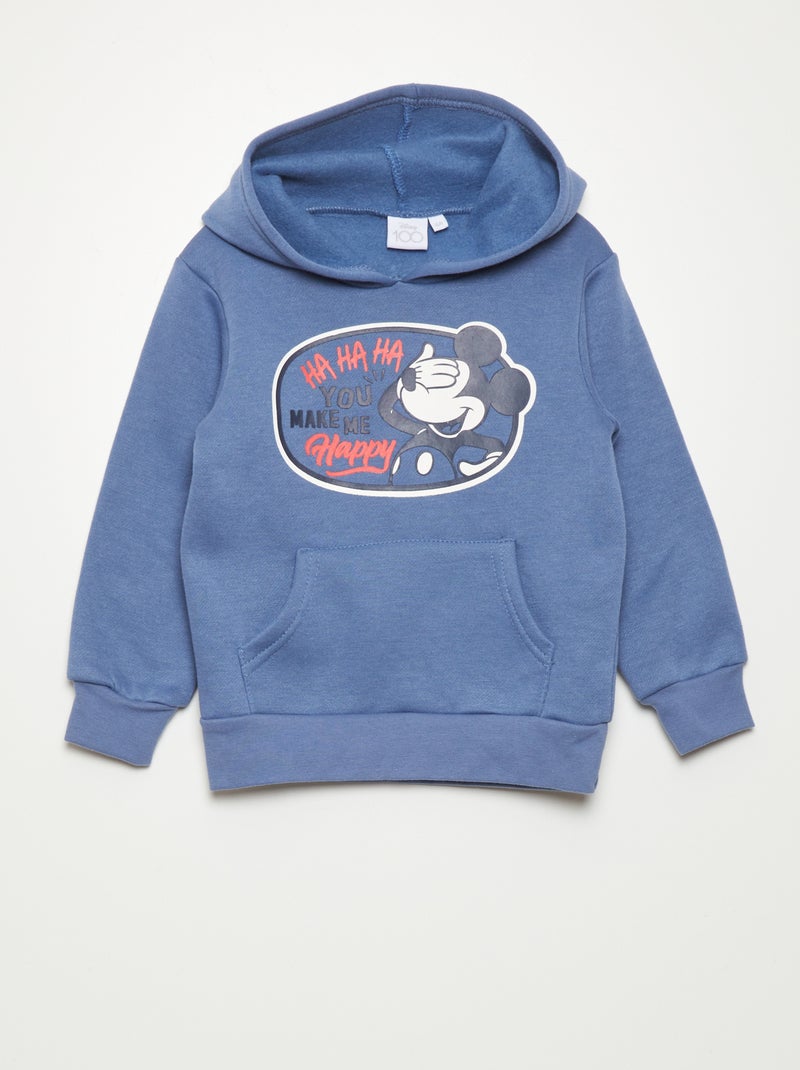 Sweatshirt em moletão 'Mickey' 'Disney' Azul - Kiabi