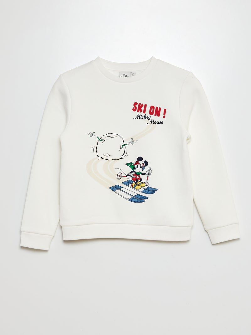Sweatshirt em moletão 'Mickey' 'Disney' BEGE - Kiabi