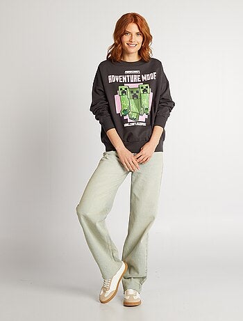 Sweatshirt em moletão 'Minecraft'
