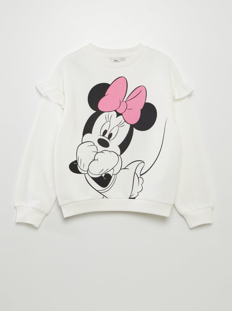 Sweatshirt em moletão 'Minnie' BEGE - Kiabi