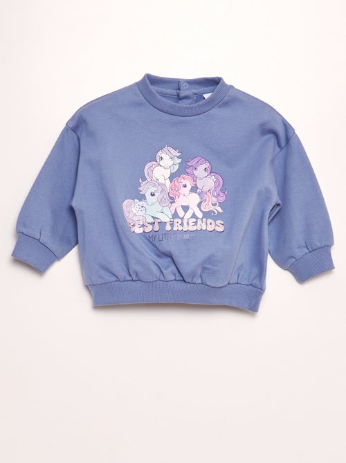 Sweatshirt em moletão 'Mon petit poney' - Kiabi