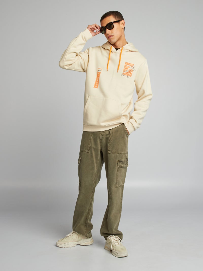 Sweatshirt em moletão 'Naruto' BEGE - Kiabi