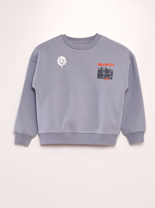 Sweatshirt em moletão 'New York' - Kiabi