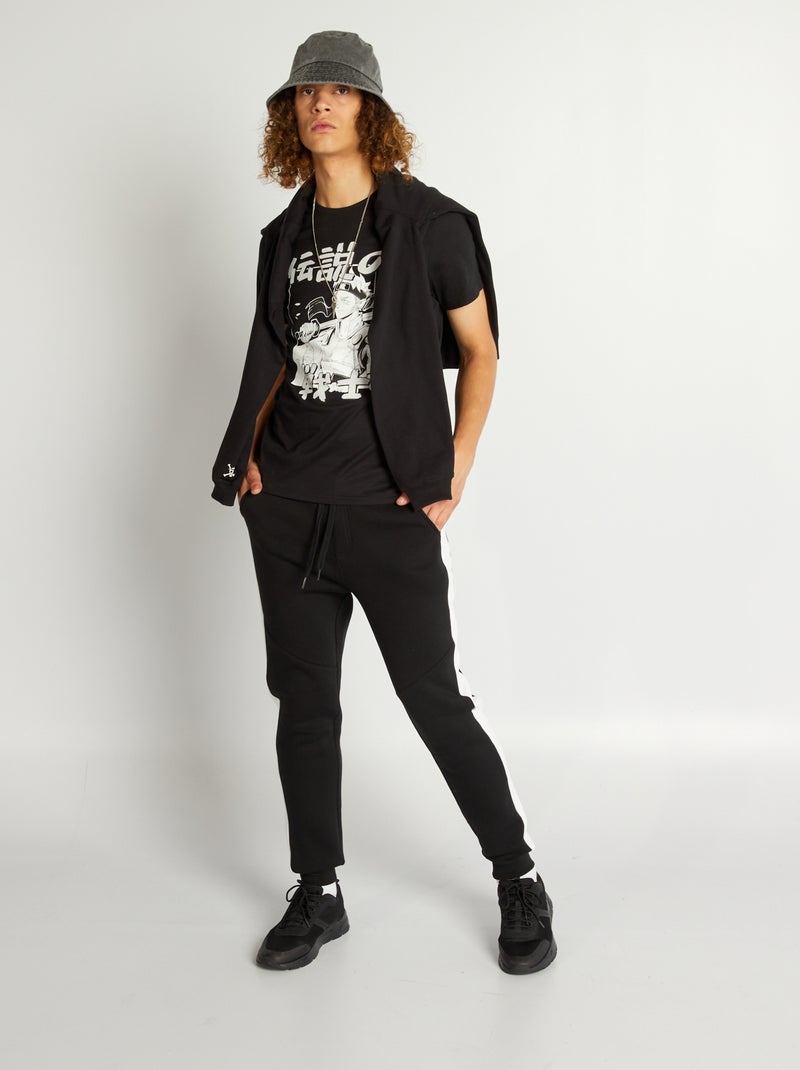Sweatshirt em moletão 'One Piece' Preto - Kiabi