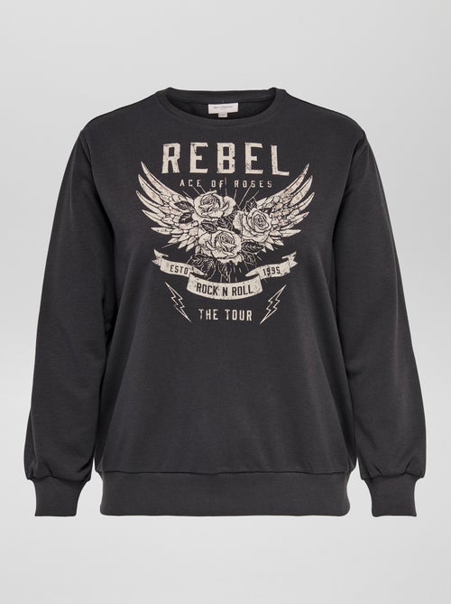 Sweatshirt em moletão 'Only' - Kiabi