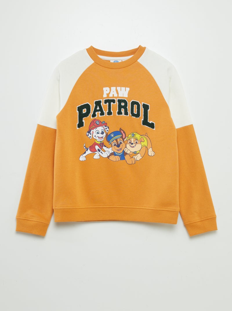 Sweatshirt em moletão 'Patrulha Pata' LARANJA - Kiabi