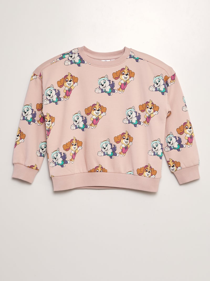 Sweatshirt em moletão 'Patrulha Pata' ROSA - Kiabi