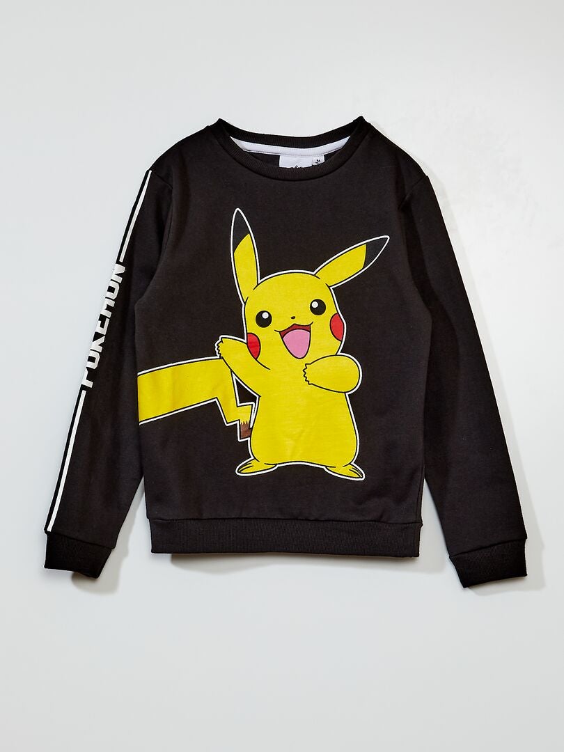 Sweatshirt em moletão 'Pokemon' 'Pikachu' - CINZA - Kiabi - 16.00€