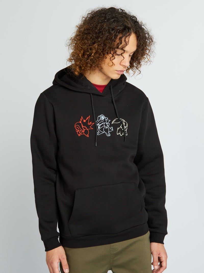 Sweatshirt em moletão 'Pokémon' PRETO - Kiabi
