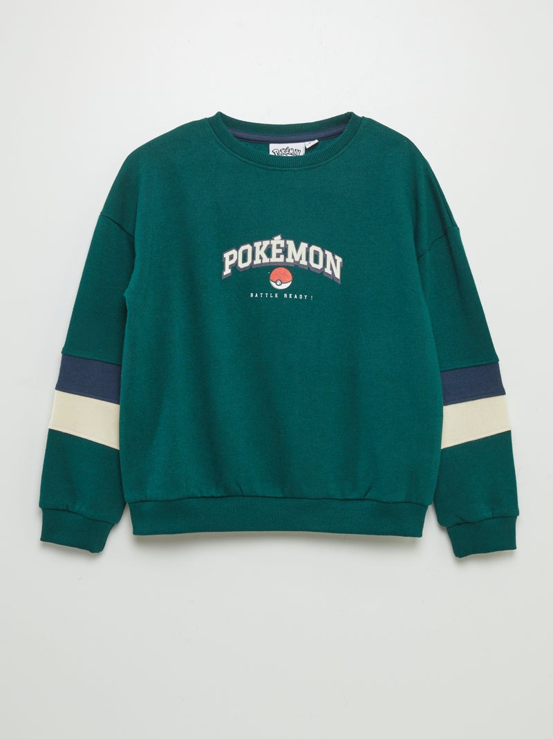 Sweatshirt em moletão 'Pokémon' VERDE - Kiabi