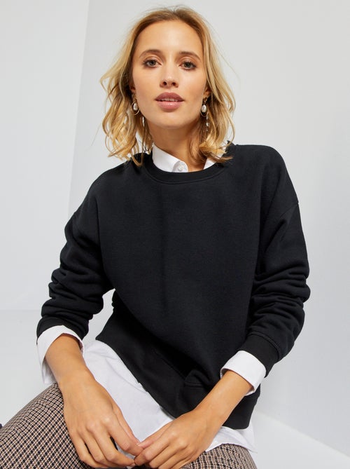 Sweatshirt em moletão - Kiabi