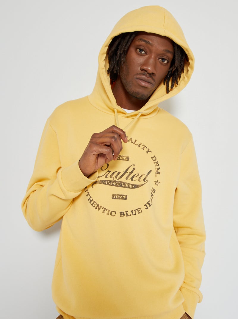 Sweatshirt em moletão 'Produkt AMARELO - Kiabi