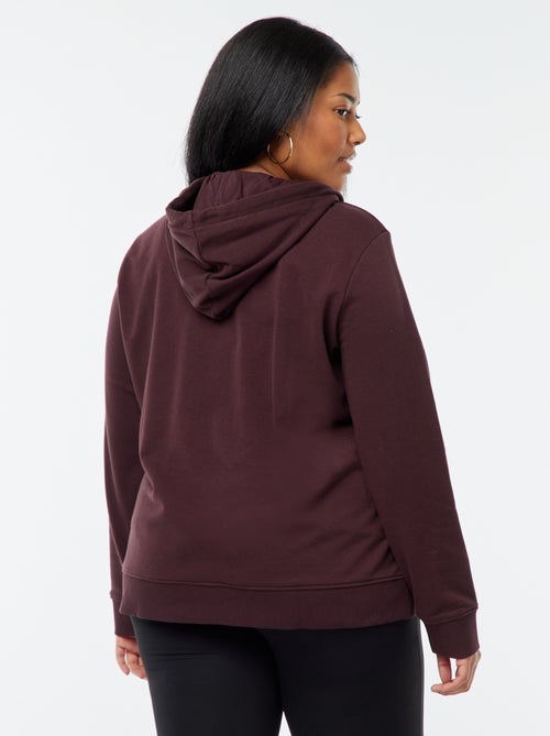 Sweatshirt em moletão quente com capuz - Kiabi