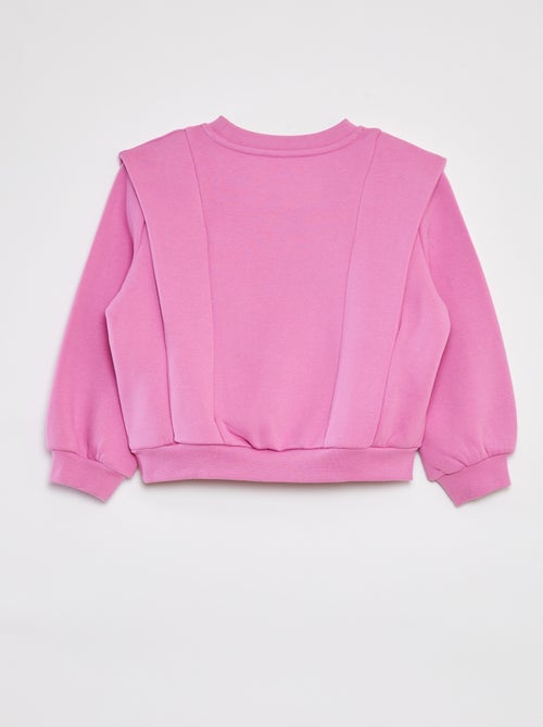Sweatshirt em moletão quente com ombreiras de fantasia - Kiabi