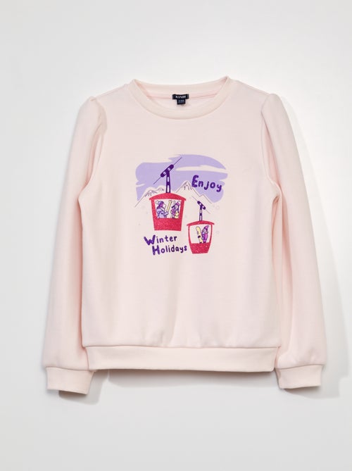 Sweatshirt em moletão - Kiabi