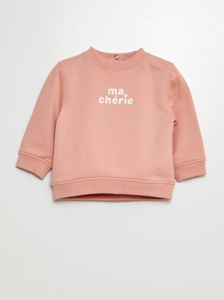 Sweatshirt em moletão